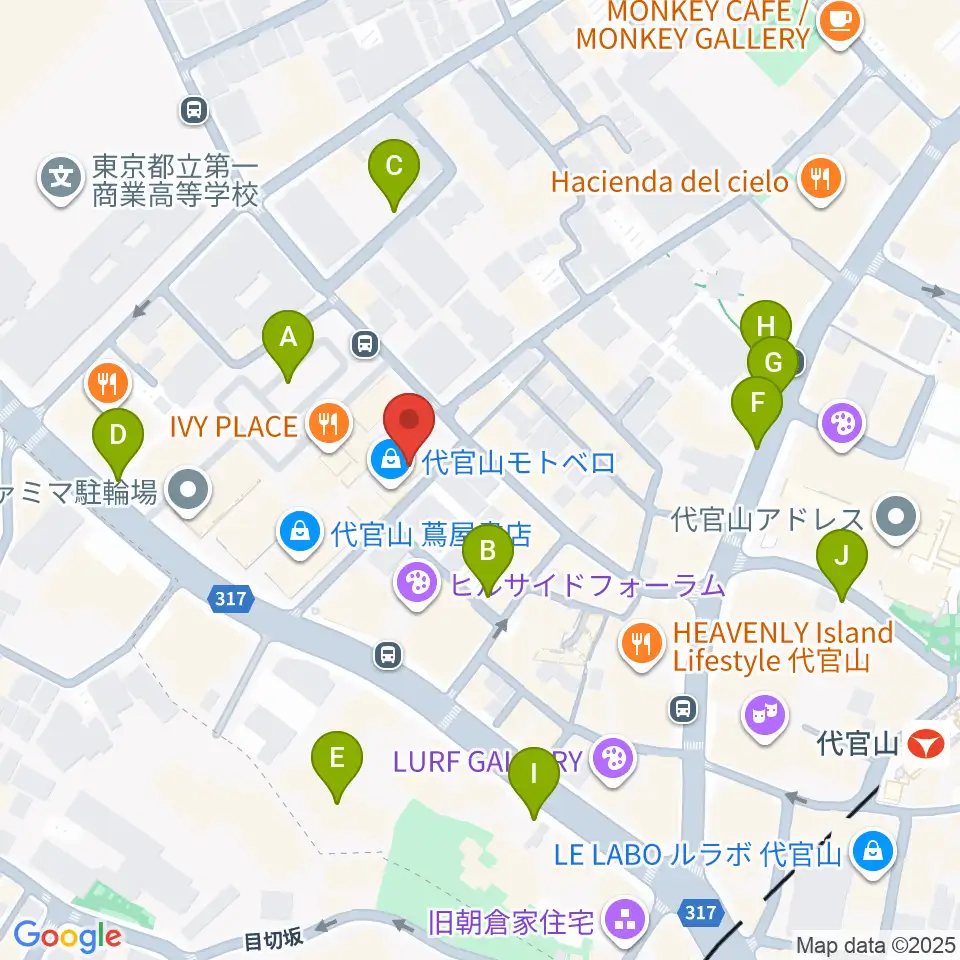 T-SITE GARDEN GALLERY周辺の駐車場・コインパーキング一覧地図