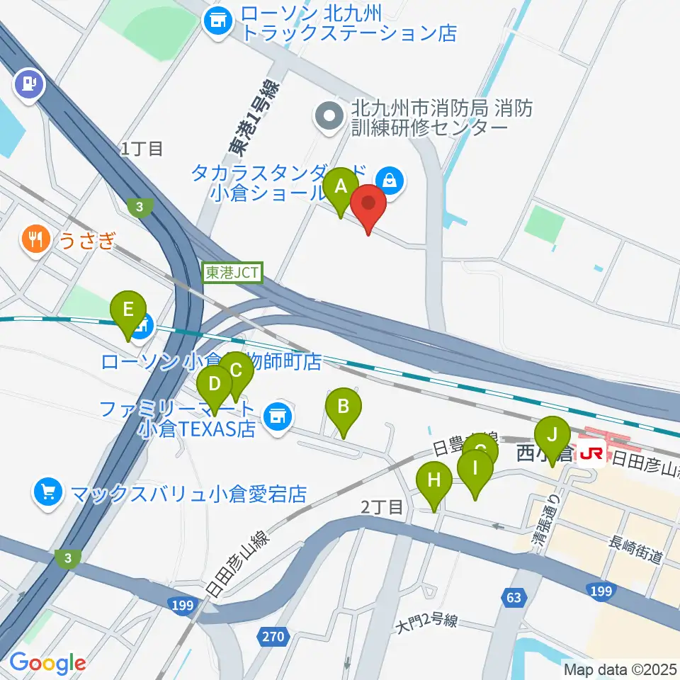 chuya-online.com FUKUOKA周辺の駐車場・コインパーキング一覧地図