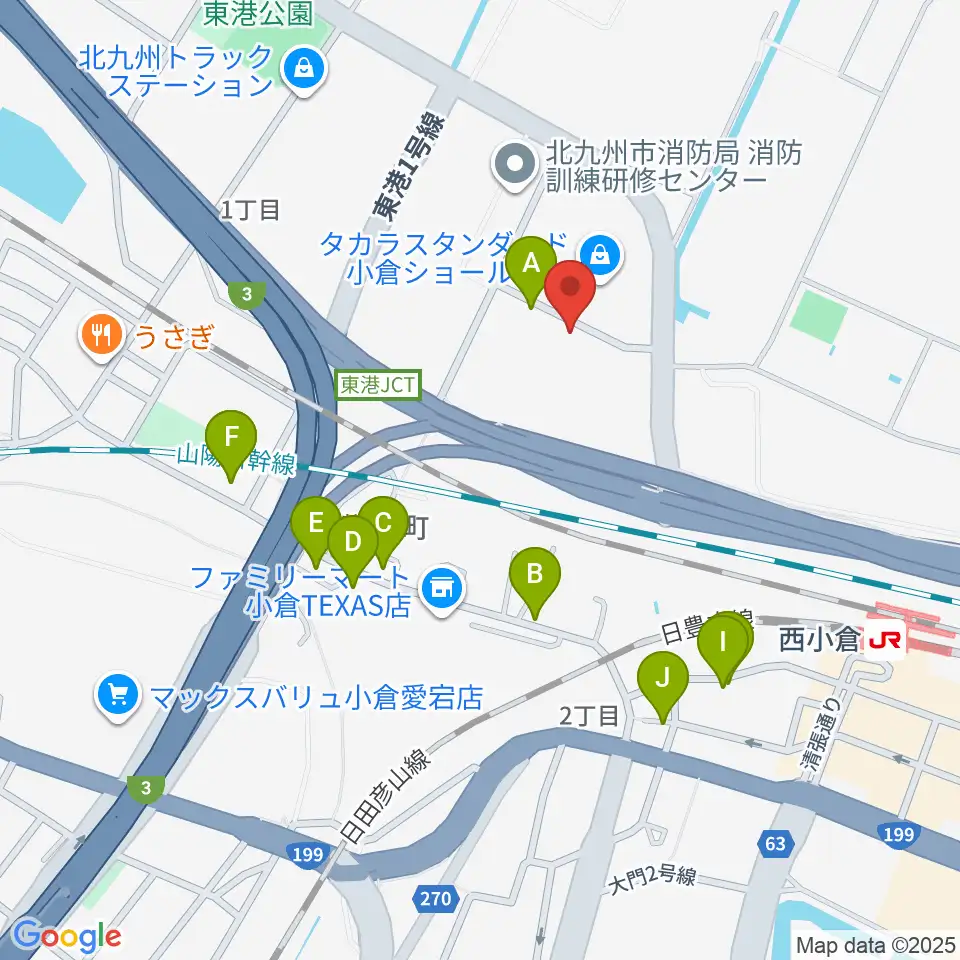 chuya-online.com FUKUOKA周辺の駐車場・コインパーキング一覧地図