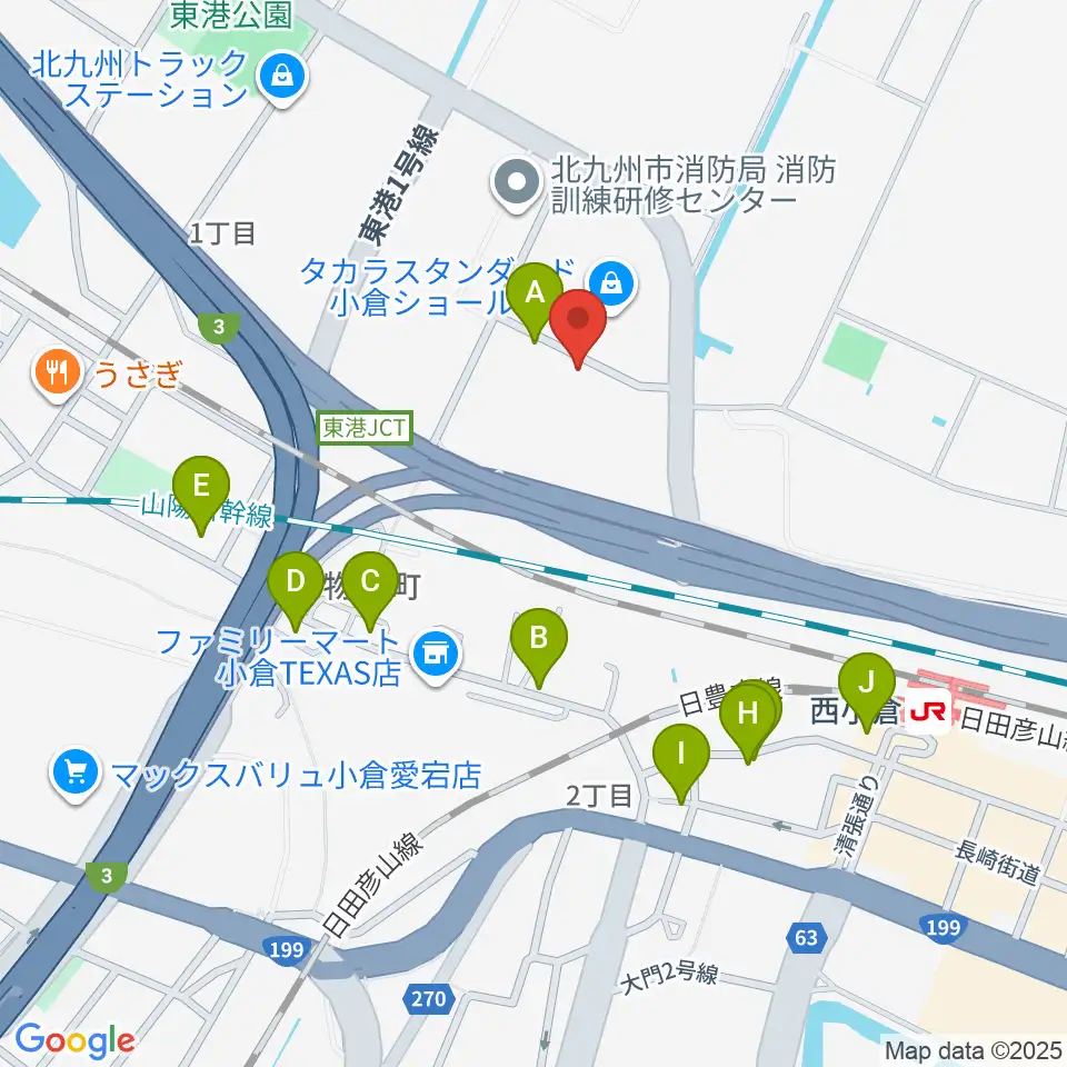chuya-online.com FUKUOKA周辺の駐車場・コインパーキング一覧地図