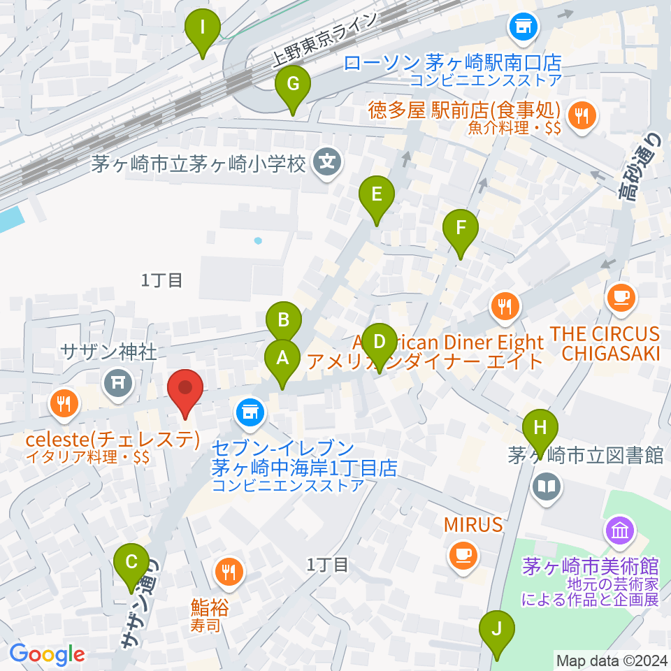 茅ヶ崎MARRY周辺の駐車場・コインパーキング一覧地図