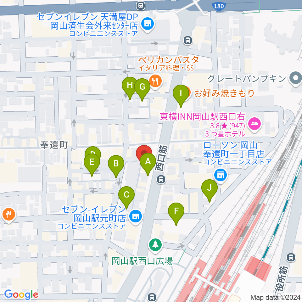 マレット音楽塾周辺の駐車場・コインパーキング一覧地図