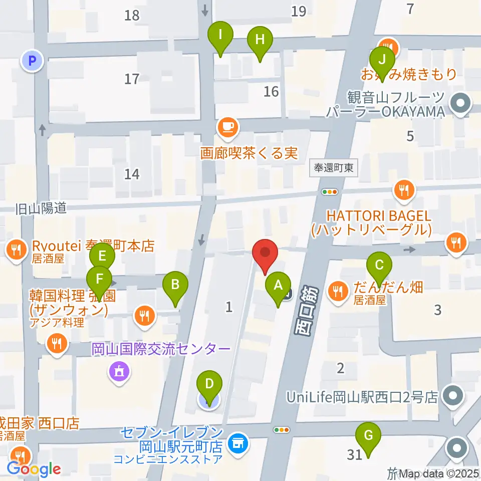 マレット音楽塾周辺の駐車場・コインパーキング一覧地図