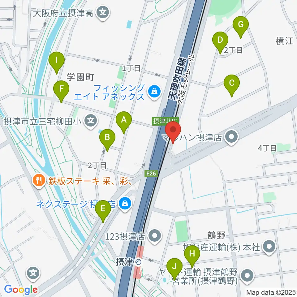 茨木ジャックライオン周辺の駐車場・コインパーキング一覧地図