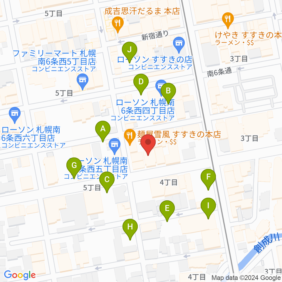 札幌ユニオンフィールド周辺の駐車場・コインパーキング一覧地図