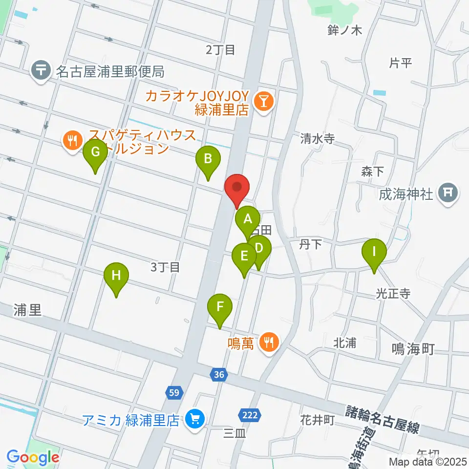 ギャラリーみふね 風の音周辺の駐車場・コインパーキング一覧地図