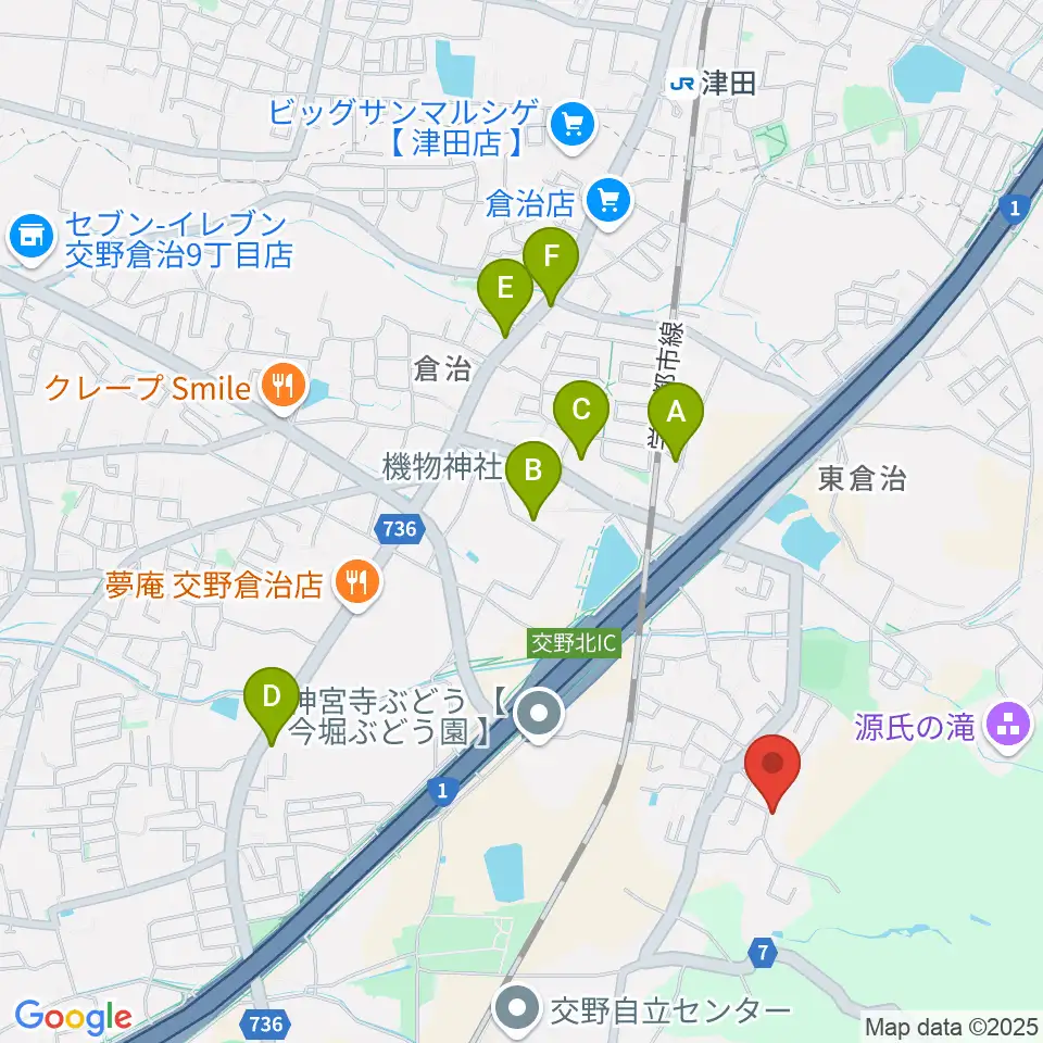 金澤ギタースクール交野教室周辺の駐車場・コインパーキング一覧地図
