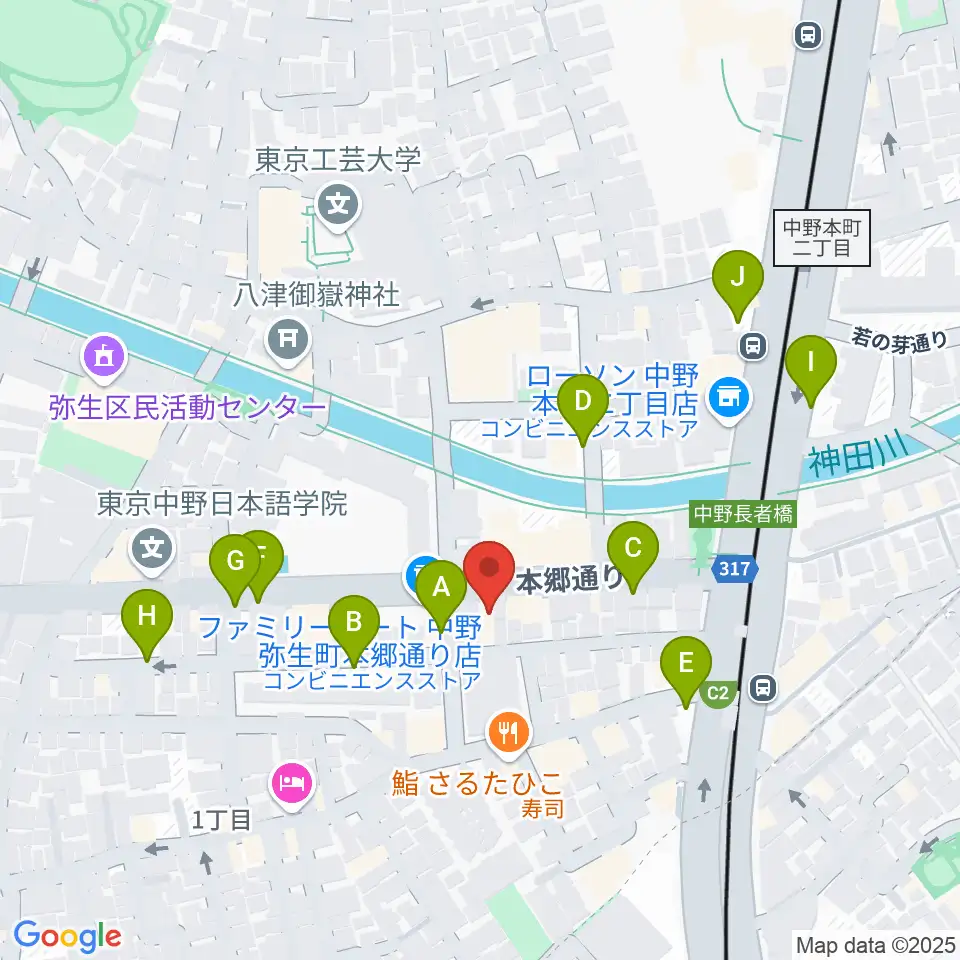 ロックフォード MELODIA Tokyo周辺の駐車場・コインパーキング一覧地図
