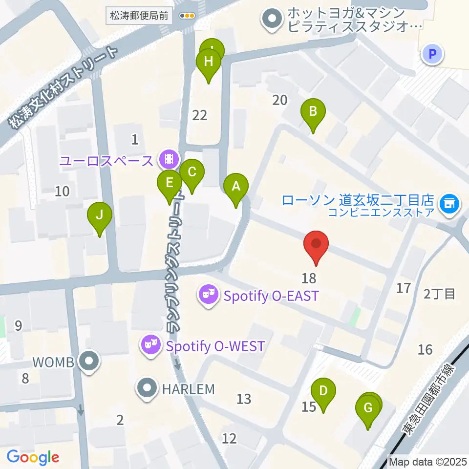 スタジオ映音空間 渋谷スタジオ周辺の駐車場・コインパーキング一覧地図