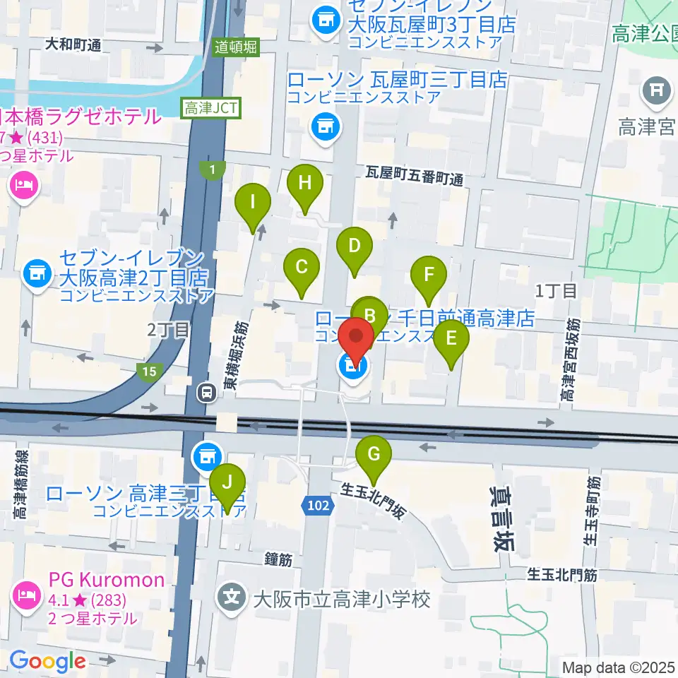 STARBOX周辺の駐車場・コインパーキング一覧地図