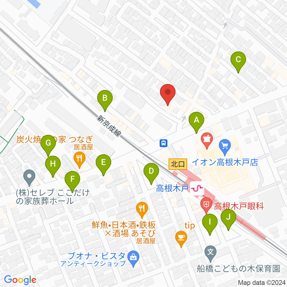 スタジオハイブリッジ周辺の駐車場・コインパーキング一覧地図