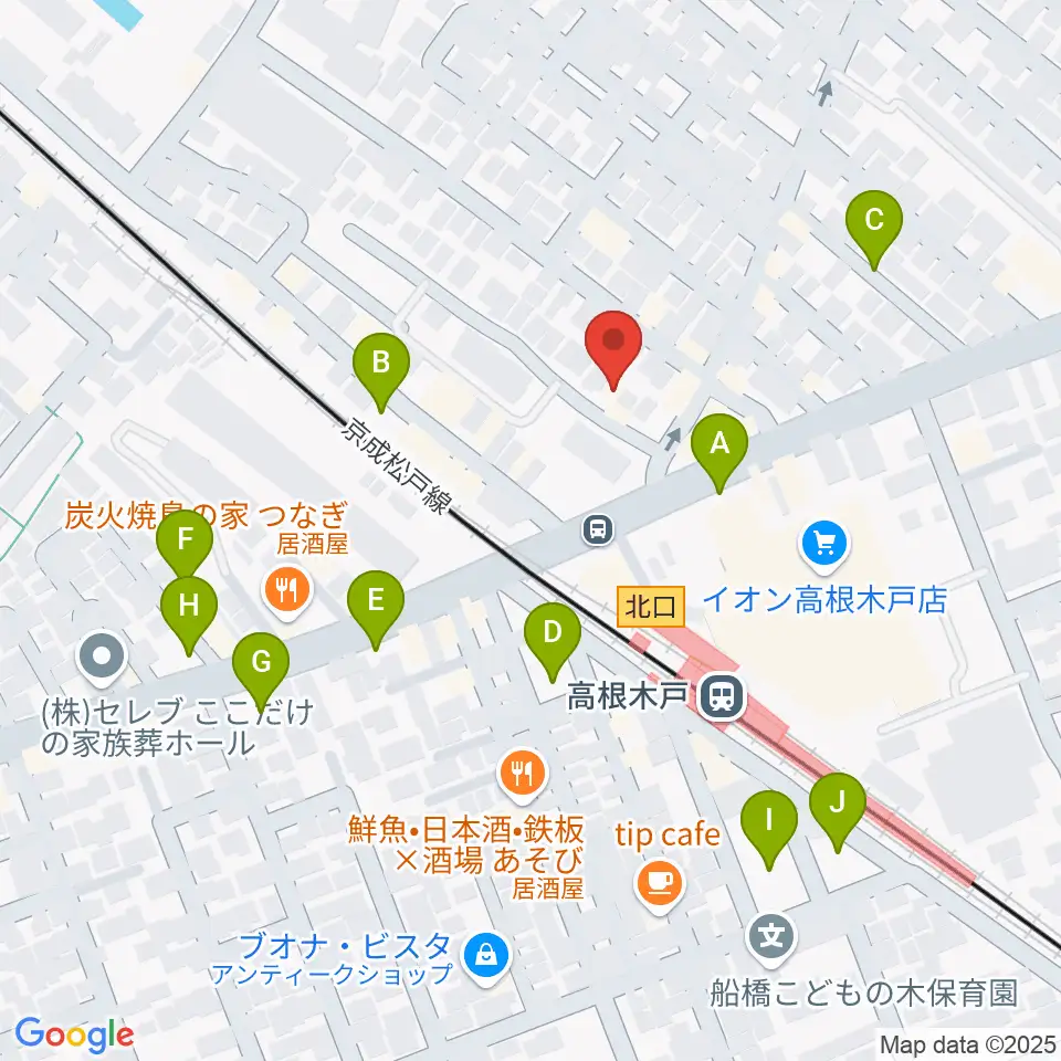 スタジオハイブリッジ周辺の駐車場・コインパーキング一覧地図