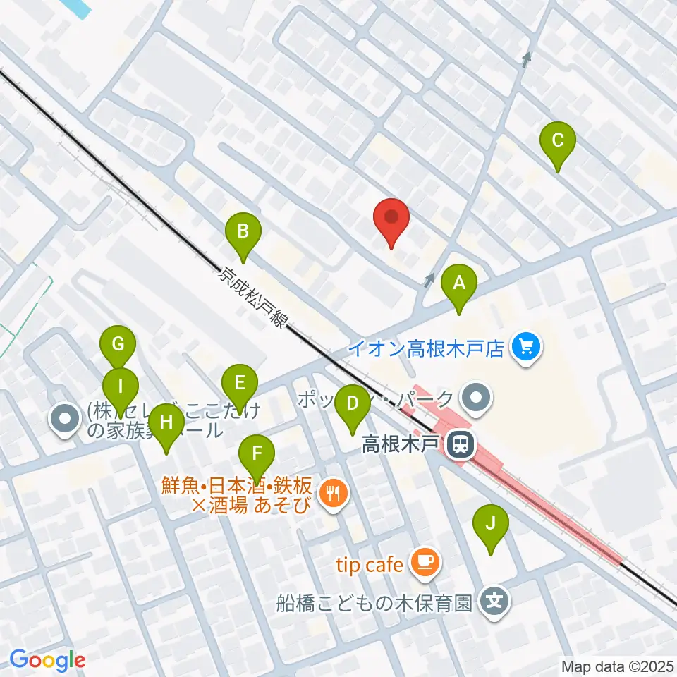 スタジオハイブリッジ周辺の駐車場・コインパーキング一覧地図