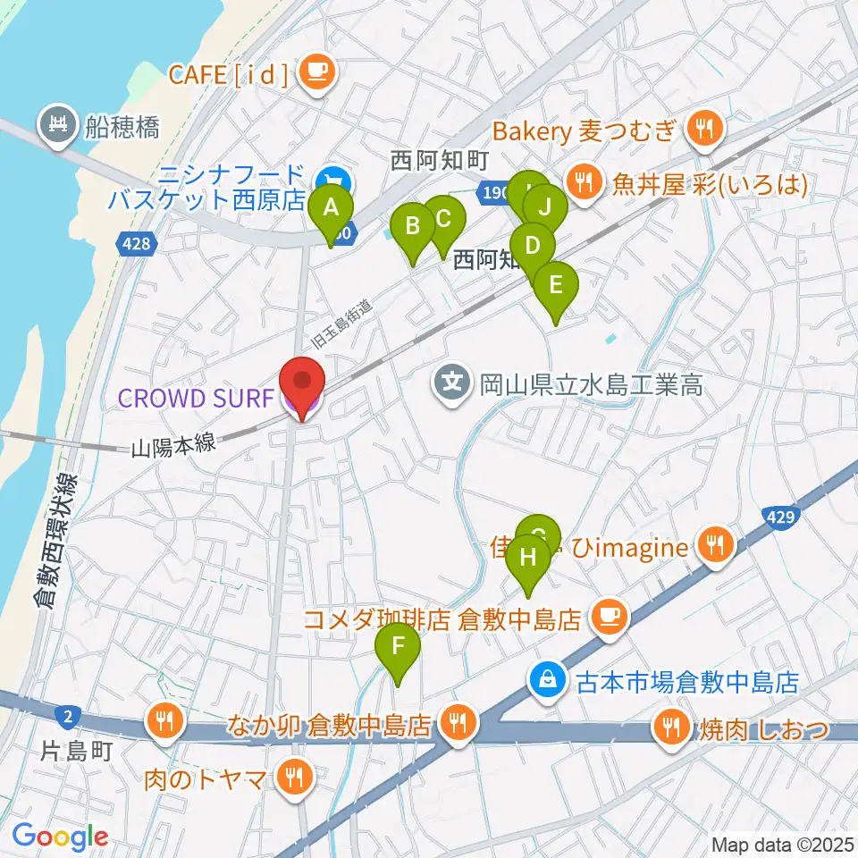 CROWD SURF周辺の駐車場・コインパーキング一覧地図