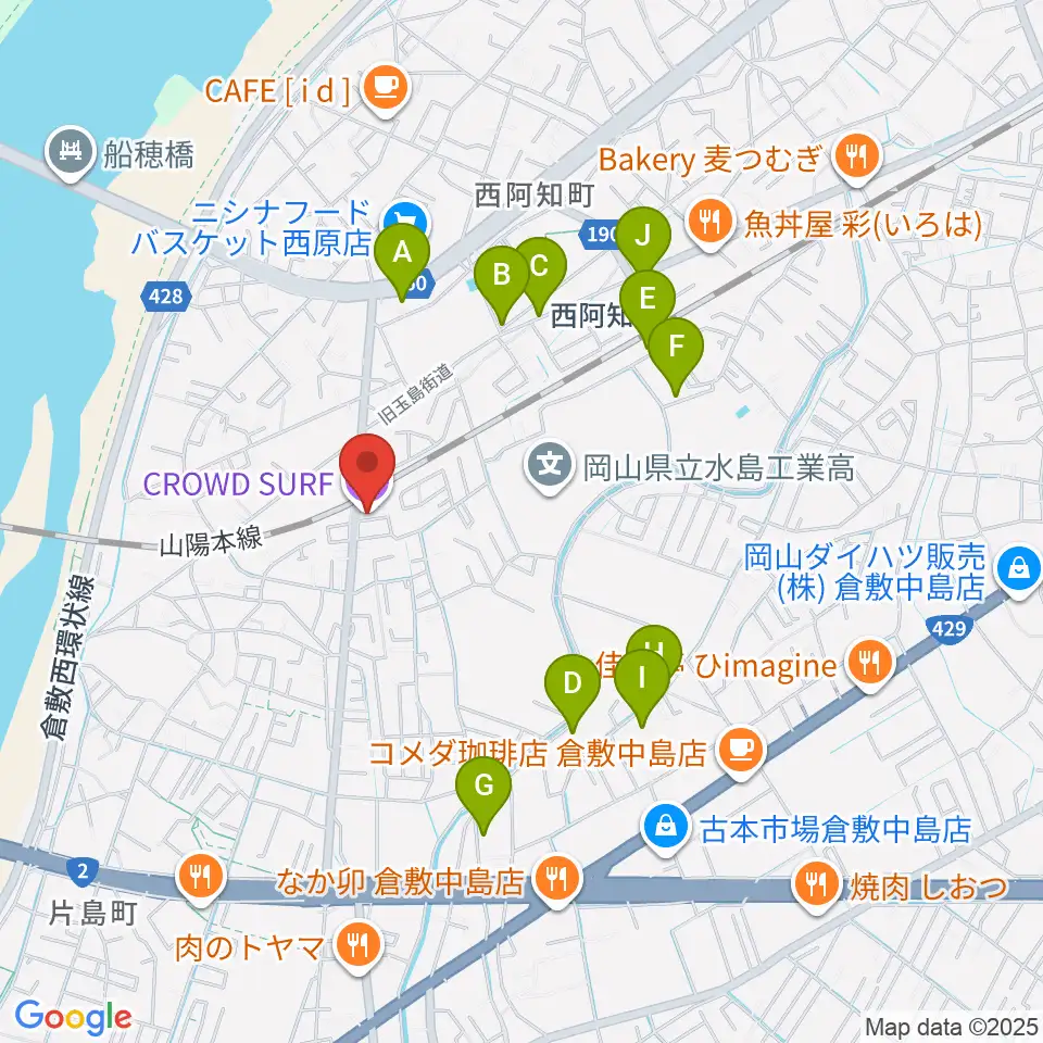 CROWD SURF周辺の駐車場・コインパーキング一覧地図