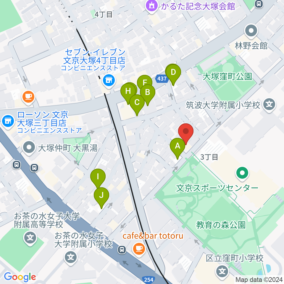 茗荷谷ラ・リール周辺の駐車場・コインパーキング一覧地図