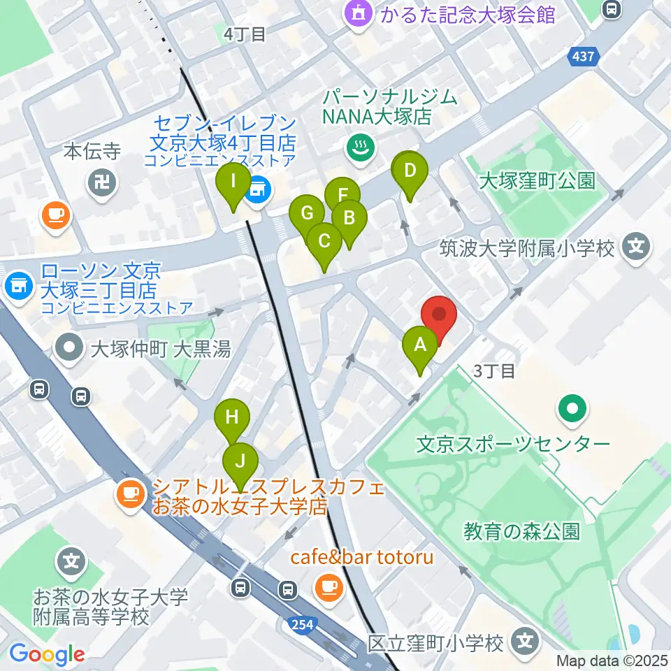 茗荷谷ラ・リール周辺の駐車場・コインパーキング一覧地図