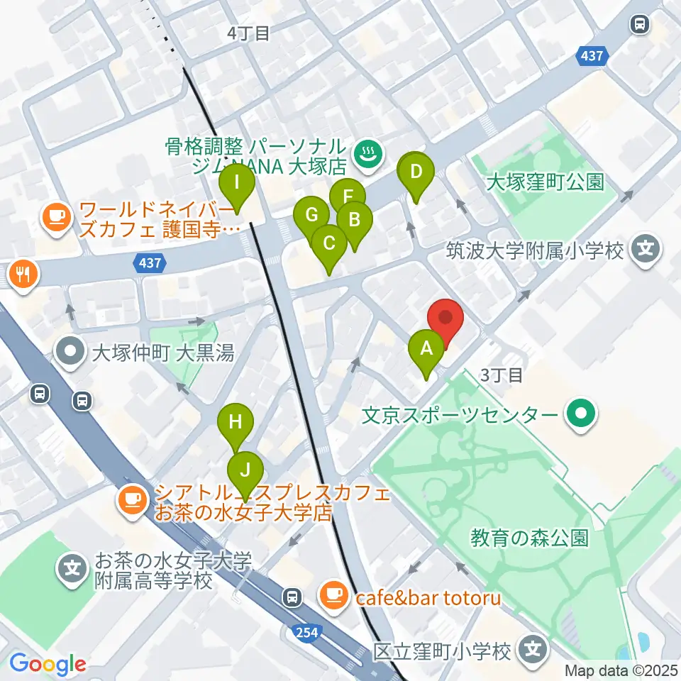 茗荷谷ラ・リール周辺の駐車場・コインパーキング一覧地図