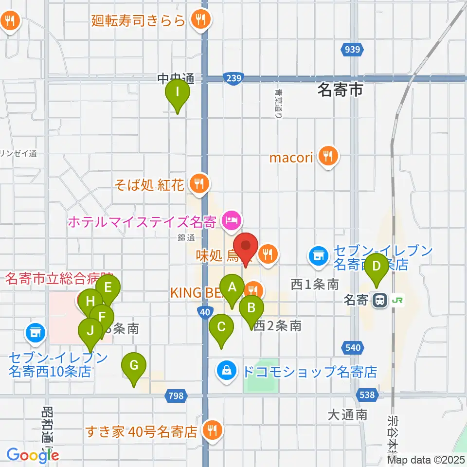 名寄One step cafe周辺の駐車場・コインパーキング一覧地図
