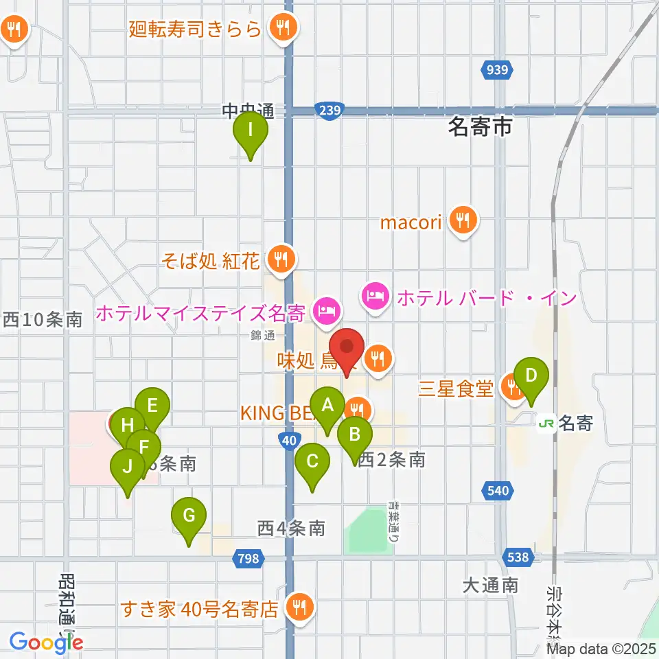 名寄One step cafe周辺の駐車場・コインパーキング一覧地図