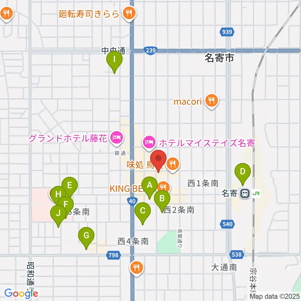 名寄One step cafe周辺の駐車場・コインパーキング一覧地図