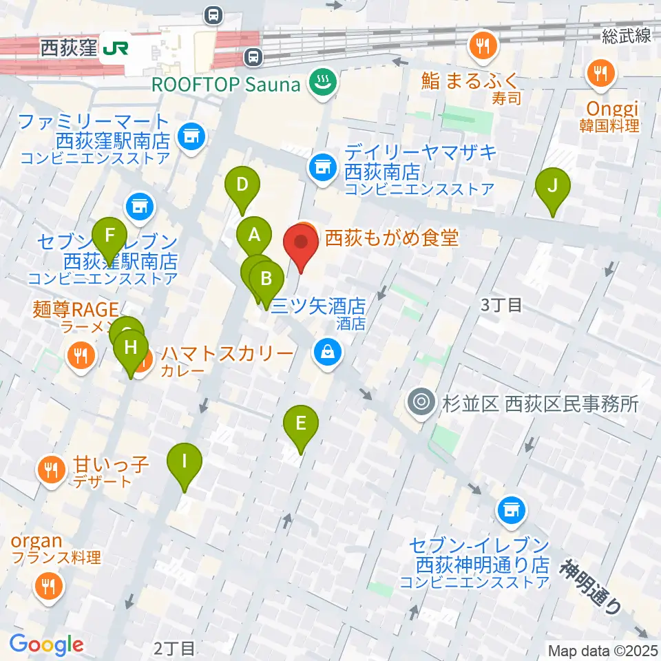 w.jaz周辺の駐車場・コインパーキング一覧地図