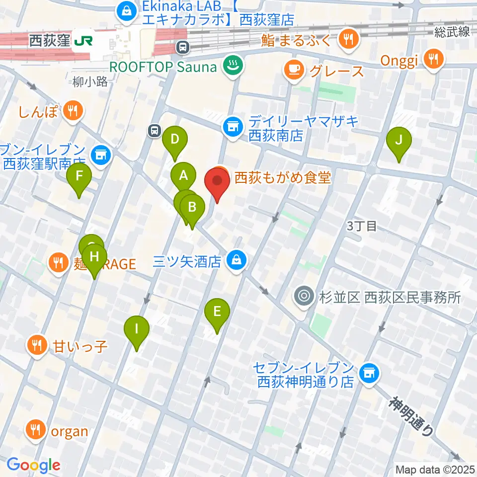 w.jaz周辺の駐車場・コインパーキング一覧地図