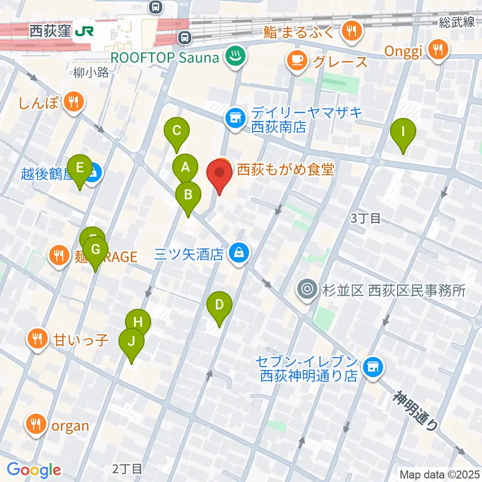 w.jaz周辺の駐車場・コインパーキング一覧地図