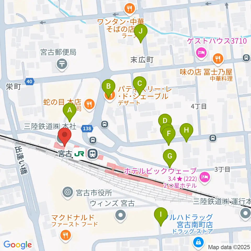 みやこハーバーラジオ周辺の駐車場・コインパーキング一覧地図