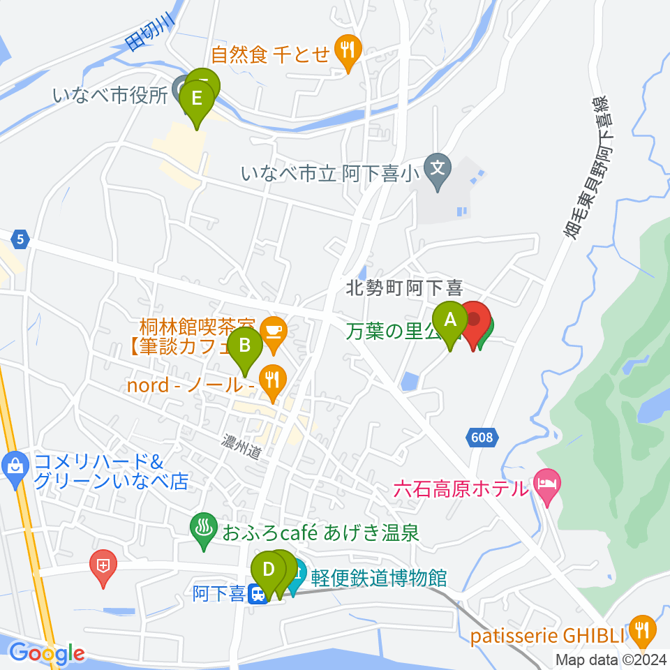 いなべエフエム周辺の駐車場・コインパーキング一覧地図