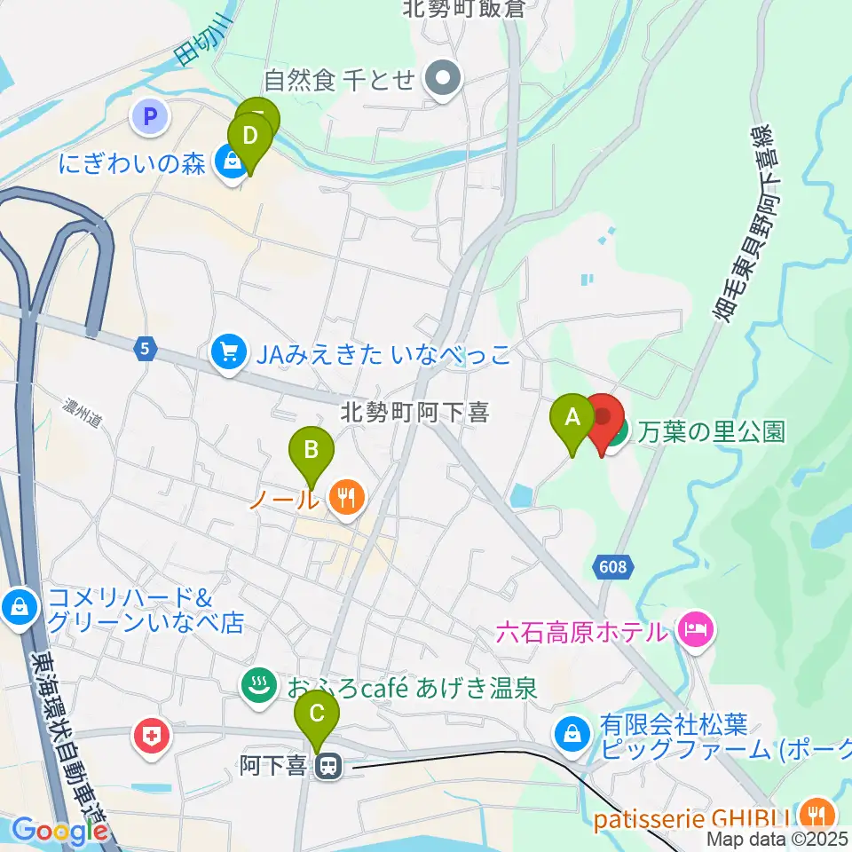 いなべエフエム周辺の駐車場・コインパーキング一覧地図