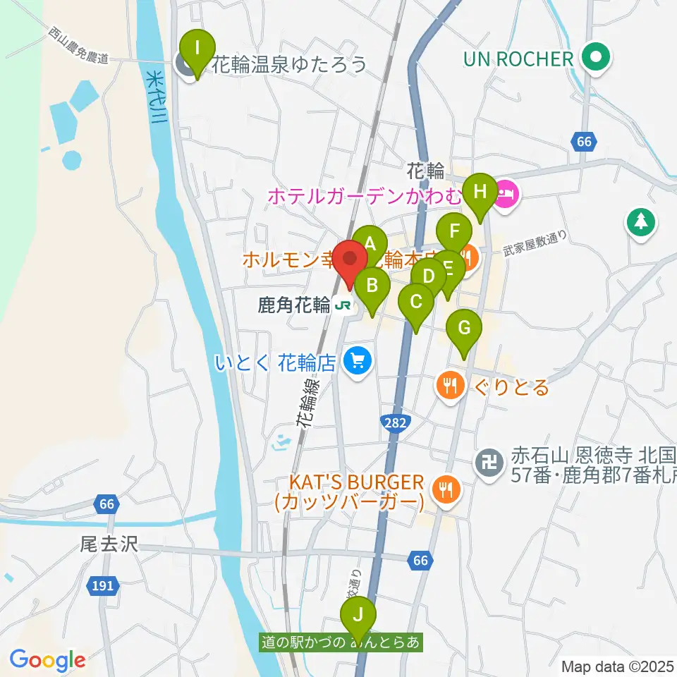 鹿角きりたんぽFM周辺の駐車場・コインパーキング一覧地図