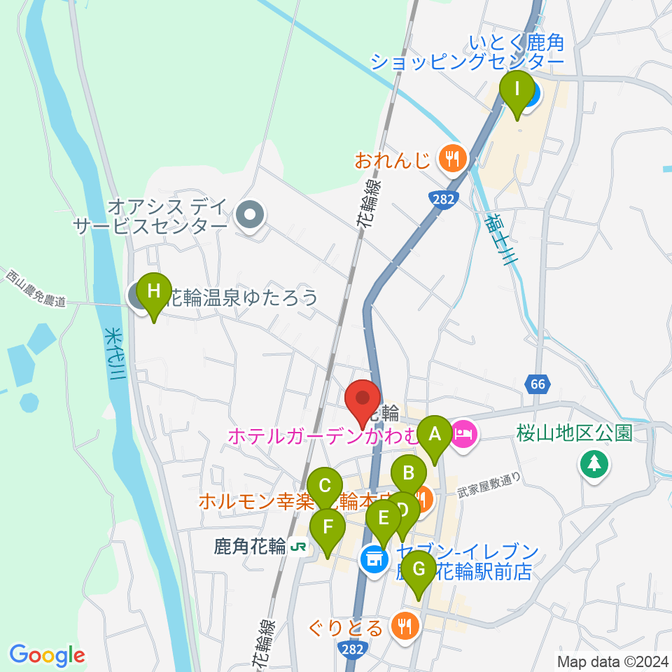 鹿角市文化の杜交流館 コモッセ周辺の駐車場・コインパーキング一覧地図