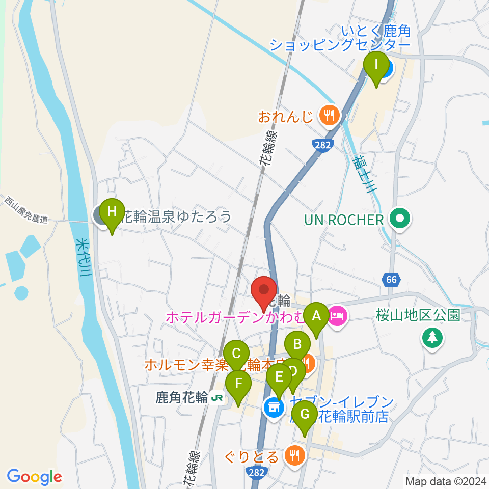 鹿角市文化の杜交流館 コモッセ周辺の駐車場・コインパーキング一覧地図