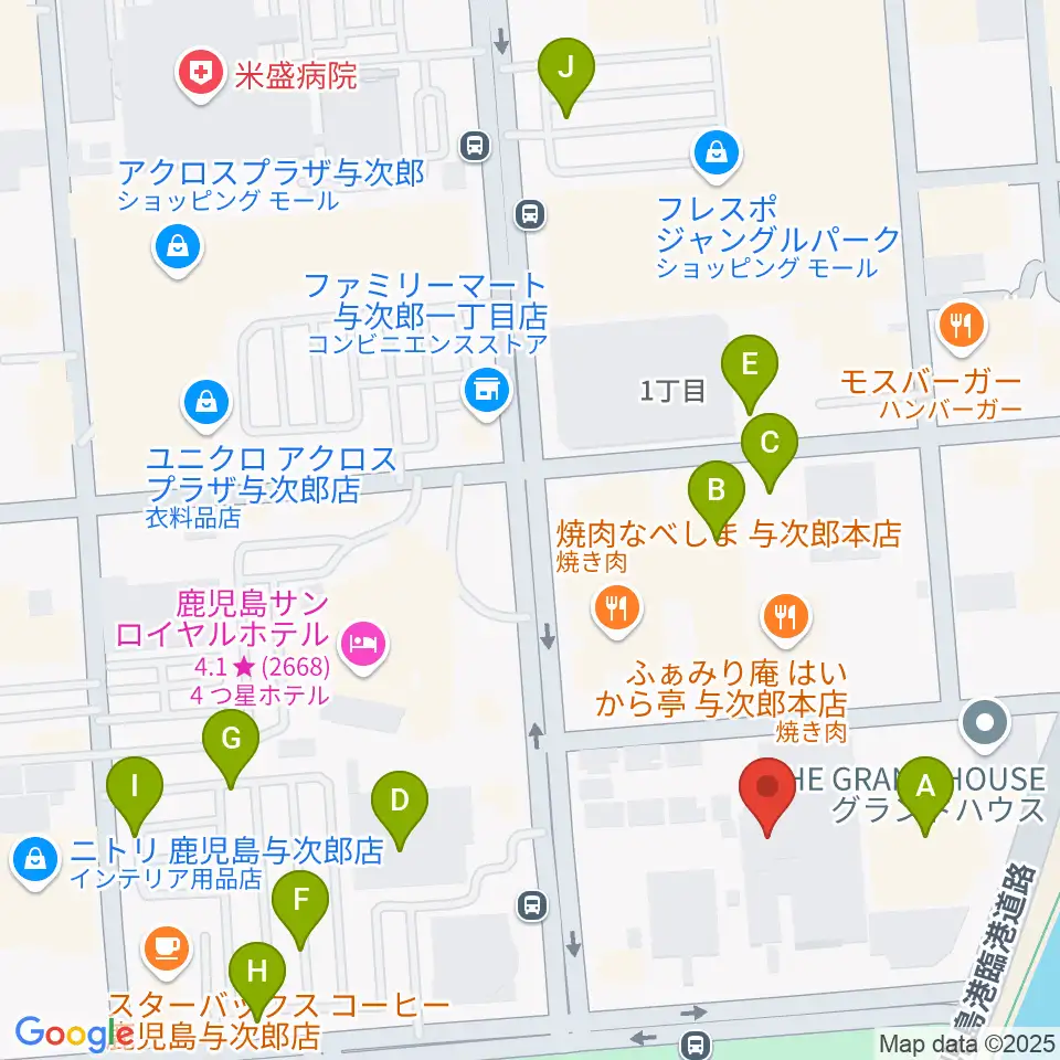 南日本新聞会館みなみホール周辺の駐車場・コインパーキング一覧地図