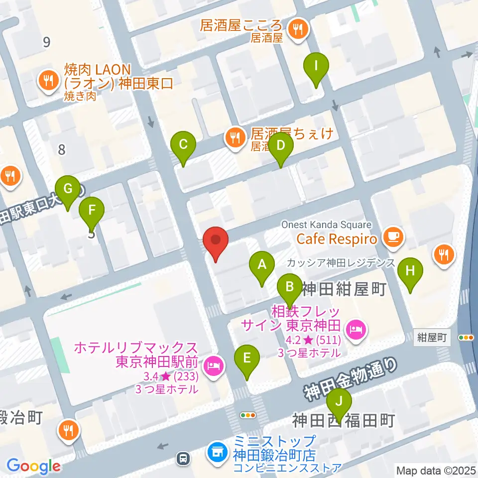 神田ISOLDE周辺の駐車場・コインパーキング一覧地図