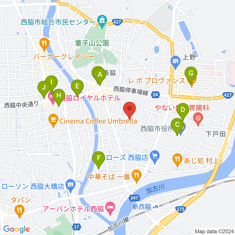 (有)岡本ピアノ工房周辺の駐車場・コインパーキング一覧地図