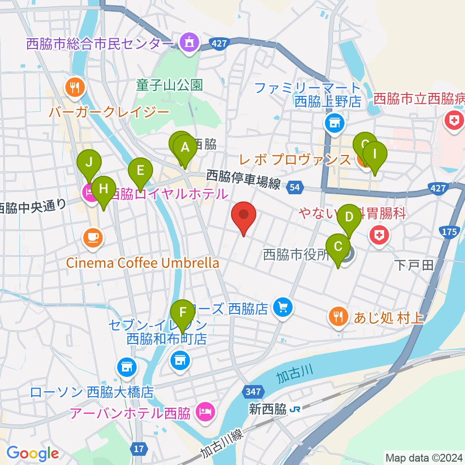 (有)岡本ピアノ工房周辺の駐車場・コインパーキング一覧地図