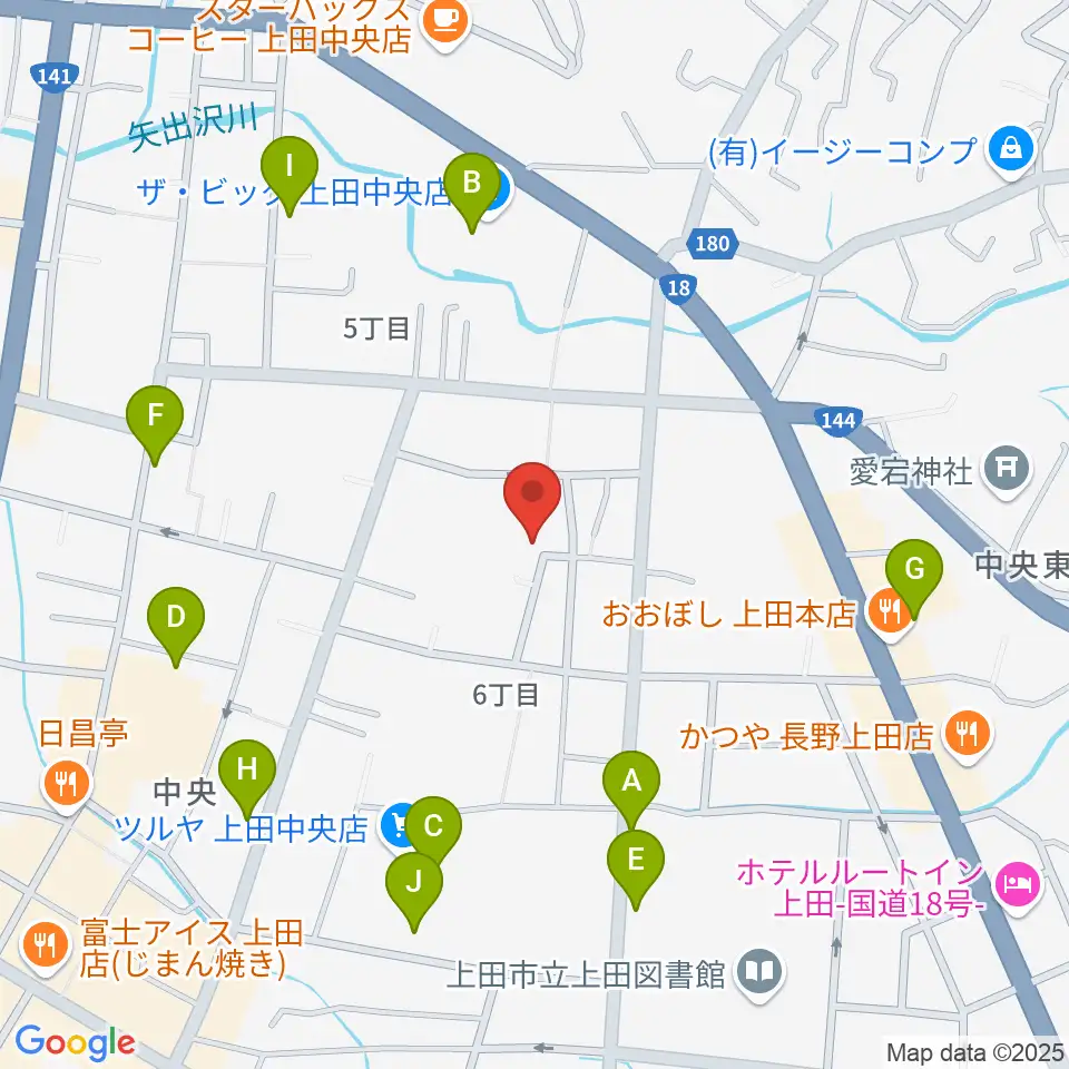 中澤ホール周辺の駐車場・コインパーキング一覧地図