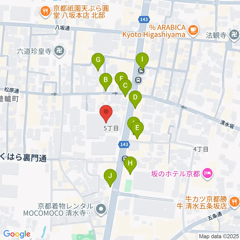 東山青少年活動センター周辺の駐車場・コインパーキング一覧地図