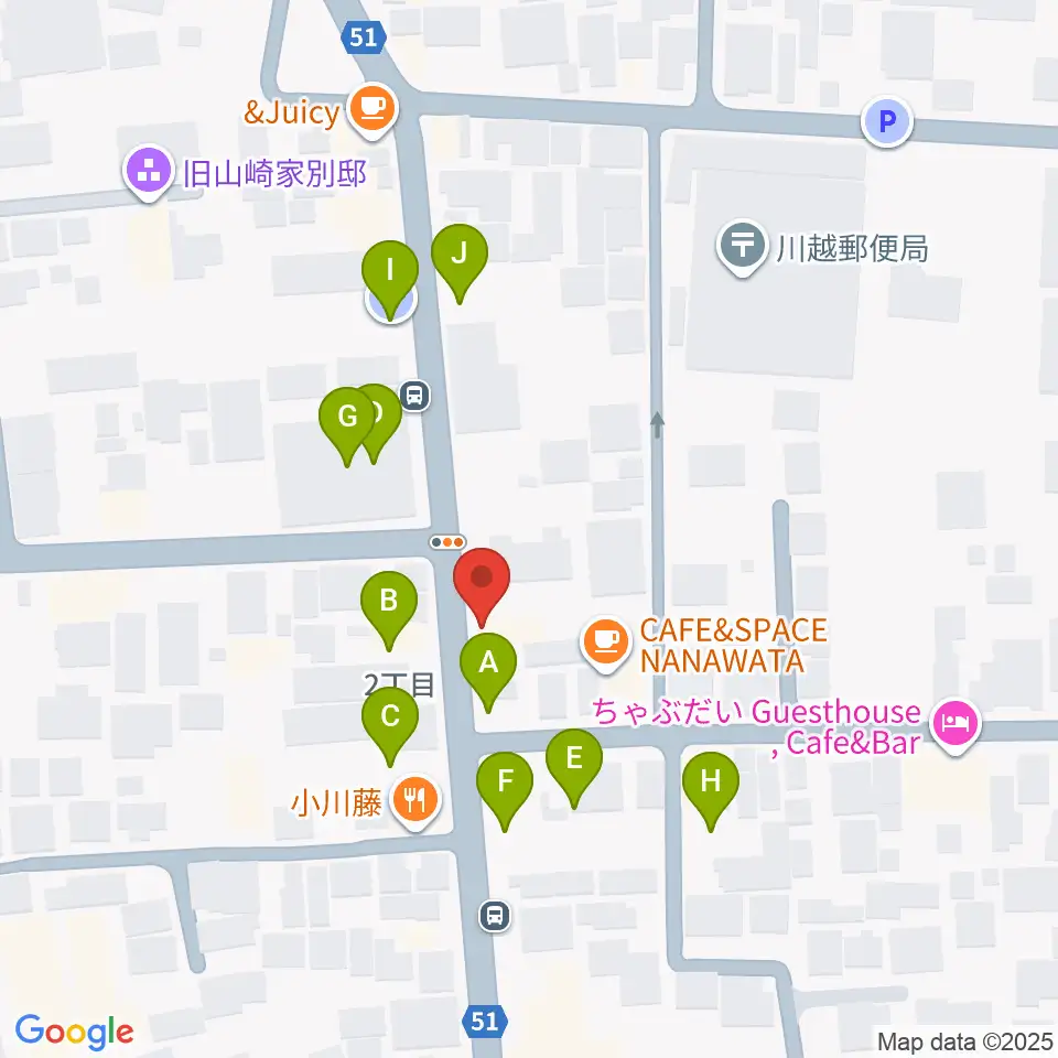 川越ROTOM周辺の駐車場・コインパーキング一覧地図