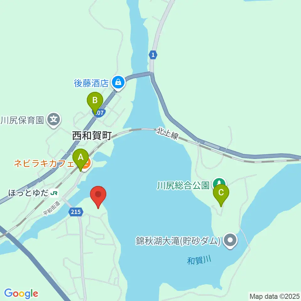 西和賀町文化創造館 銀河ホール周辺の駐車場・コインパーキング一覧地図