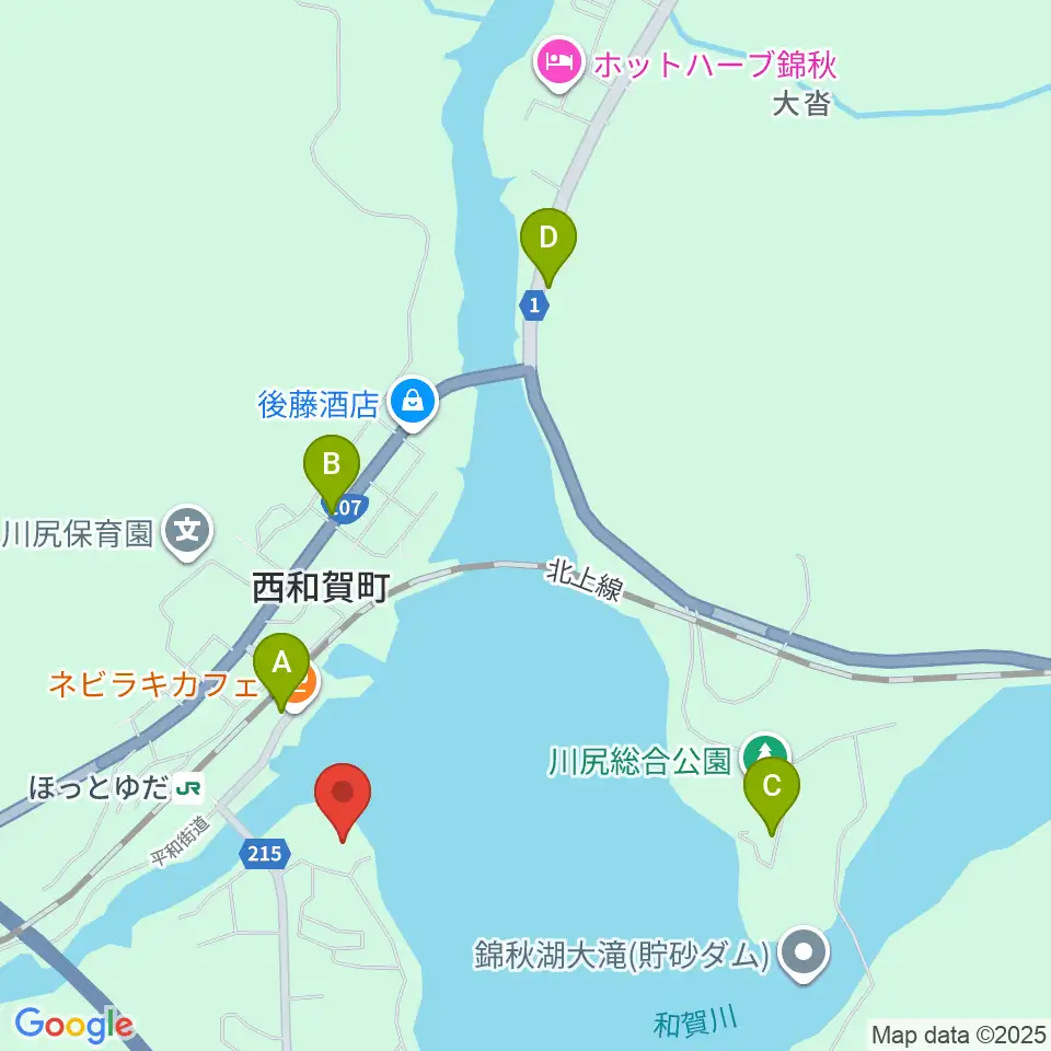 西和賀町文化創造館 銀河ホール周辺の駐車場・コインパーキング一覧地図