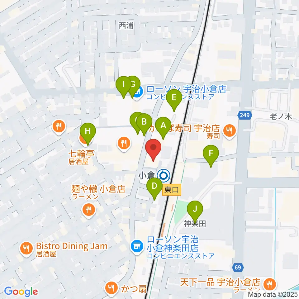 ソウルクリエイトミュージック周辺の駐車場・コインパーキング一覧地図