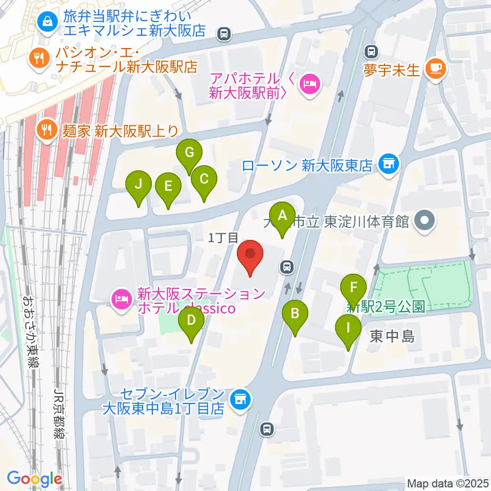 大阪市立青少年センター KOKOPLAZA周辺の駐車場・コインパーキング一覧地図