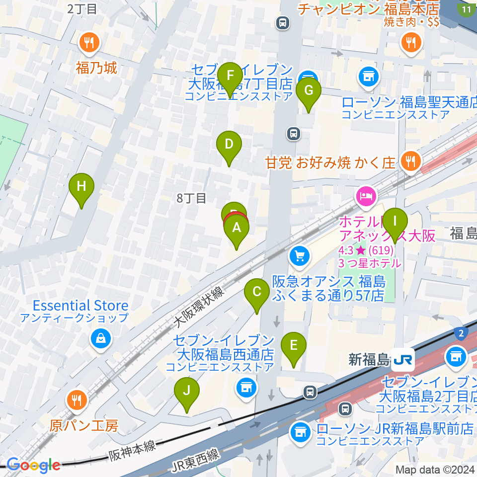 THIRD STONE福島店周辺の駐車場・コインパーキング一覧地図