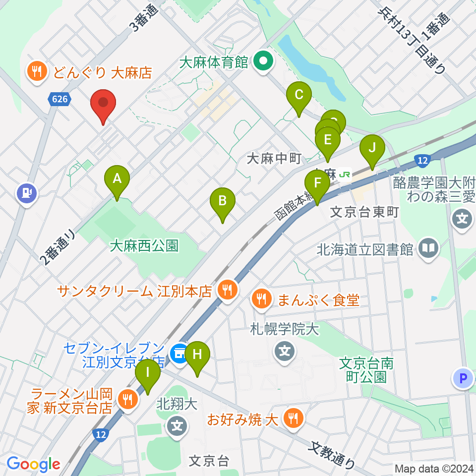 さくらぎピアノ教室周辺の駐車場・コインパーキング一覧地図