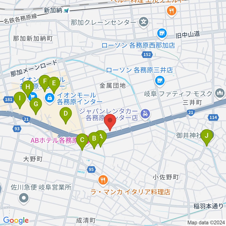 各務原ソルト＆ペッパー周辺の駐車場・コインパーキング一覧地図