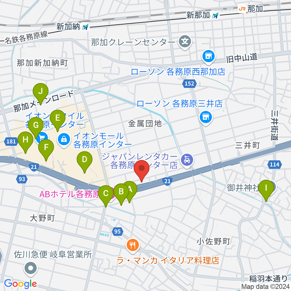 各務原ソルト＆ペッパー周辺の駐車場・コインパーキング一覧地図