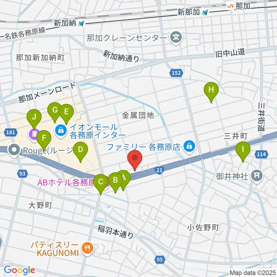 各務原ソルト&ペッパー周辺の駐車場・コインパーキング一覧地図